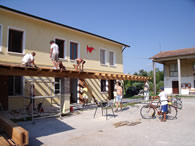 Montaggio pergola